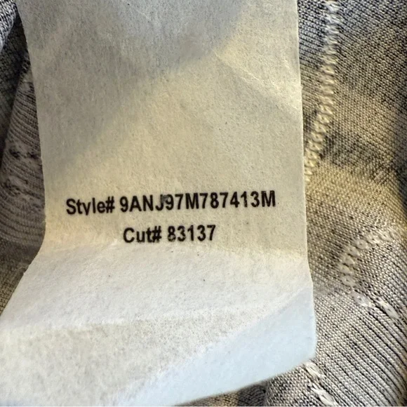 NWT New Directions Plaid Henley Fall Base 3/4 Sleeve Black White Women’s Size SP - Picture 8 of 10